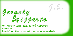gergely szijjarto business card