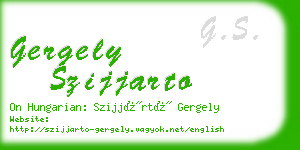 gergely szijjarto business card